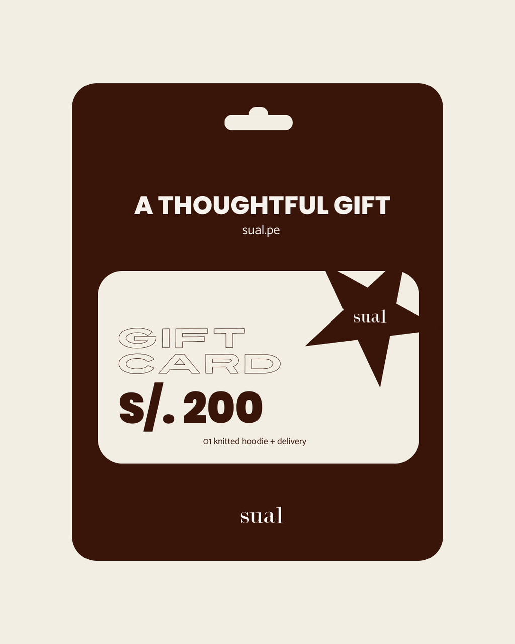 Knitted Hoodie Gift Card