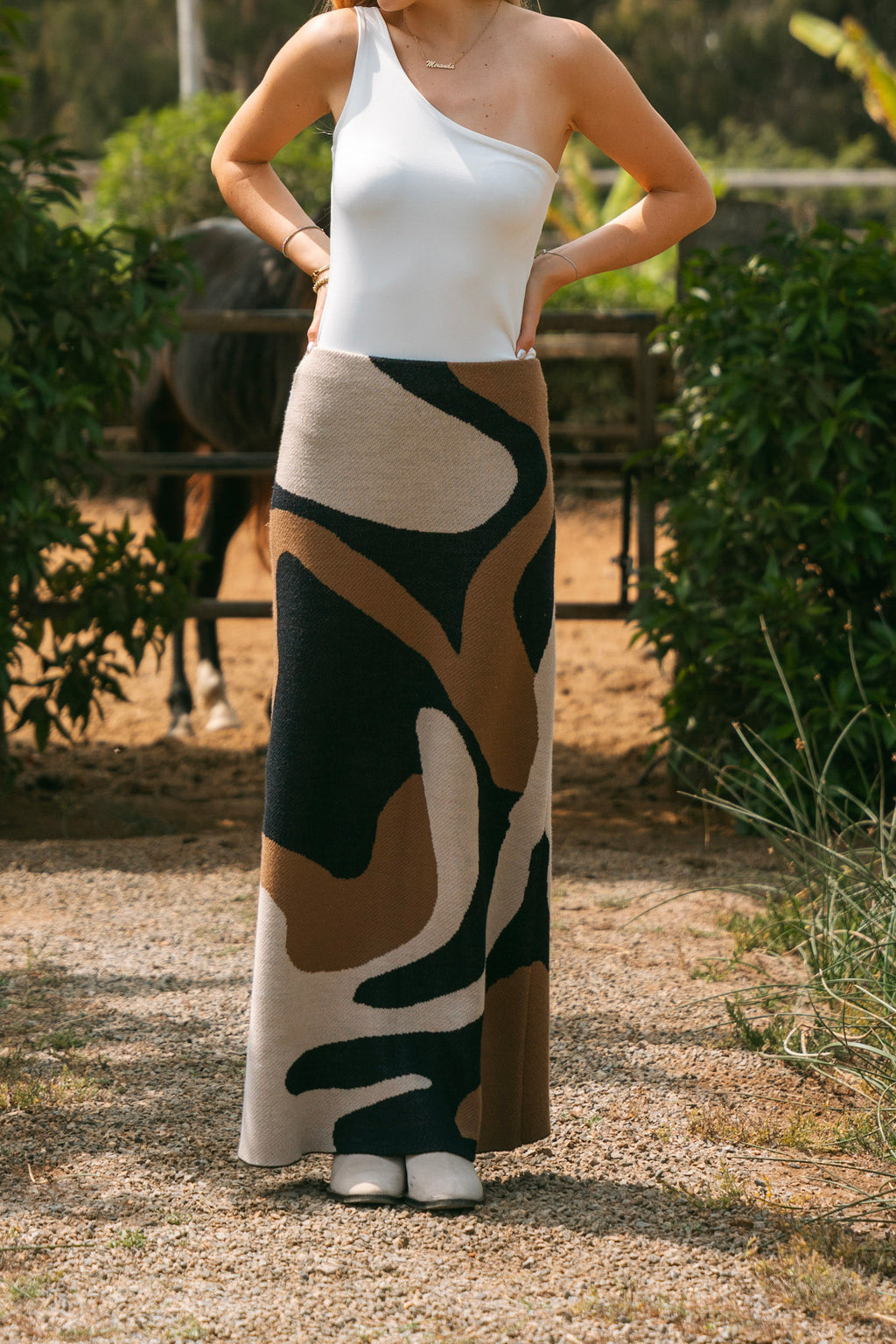 Aura Skirt - Marrón