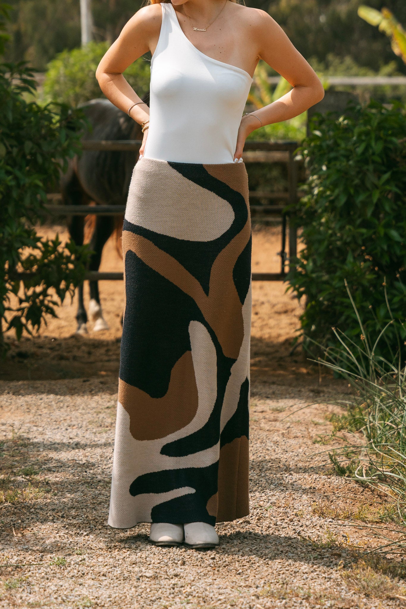 Aura Skirt - Marrón