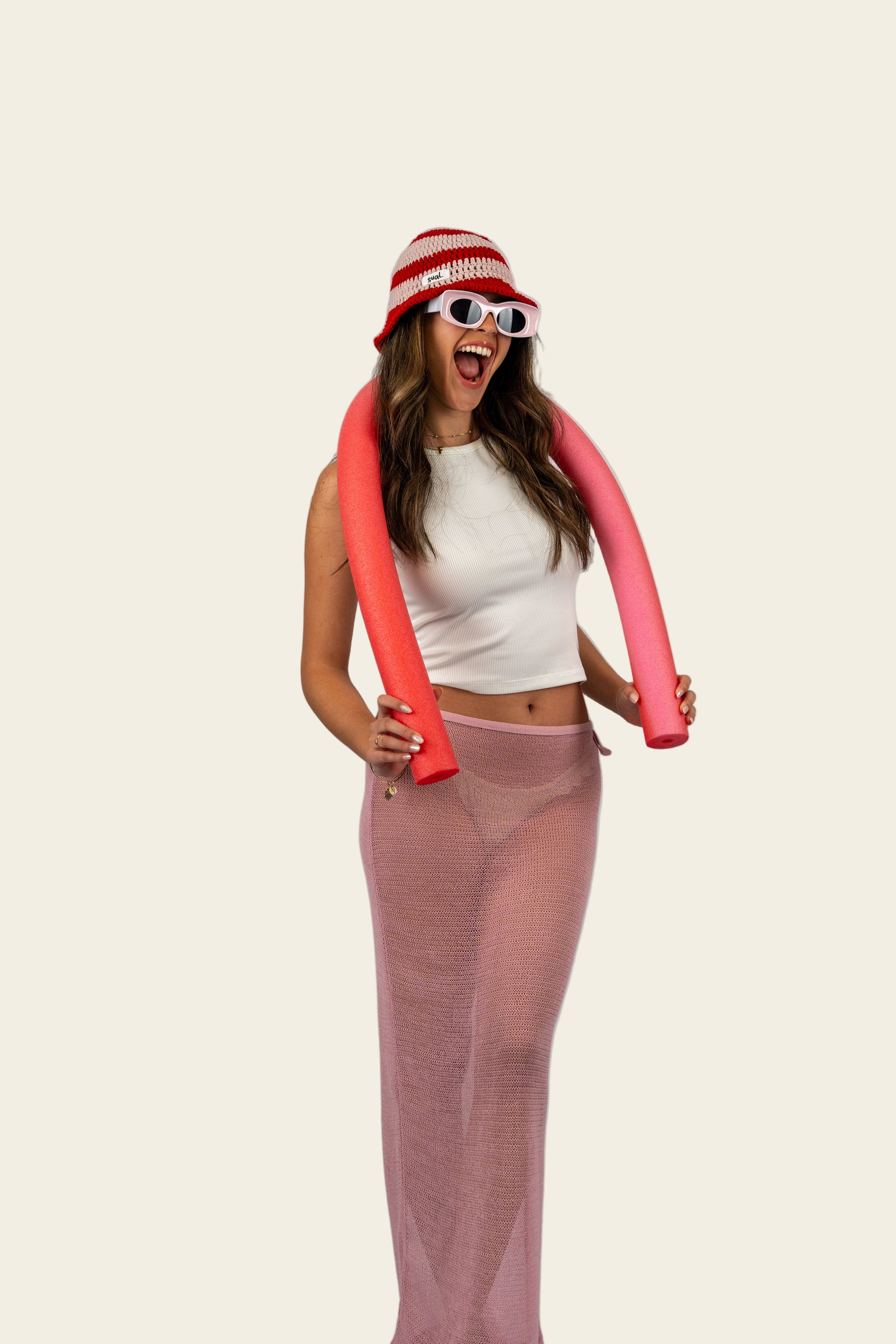 Cherry Pop Striped Hat