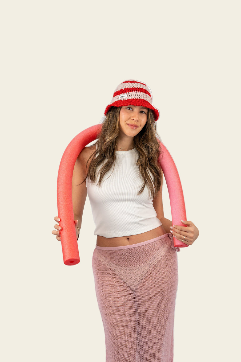 Cherry Pop Striped Hat