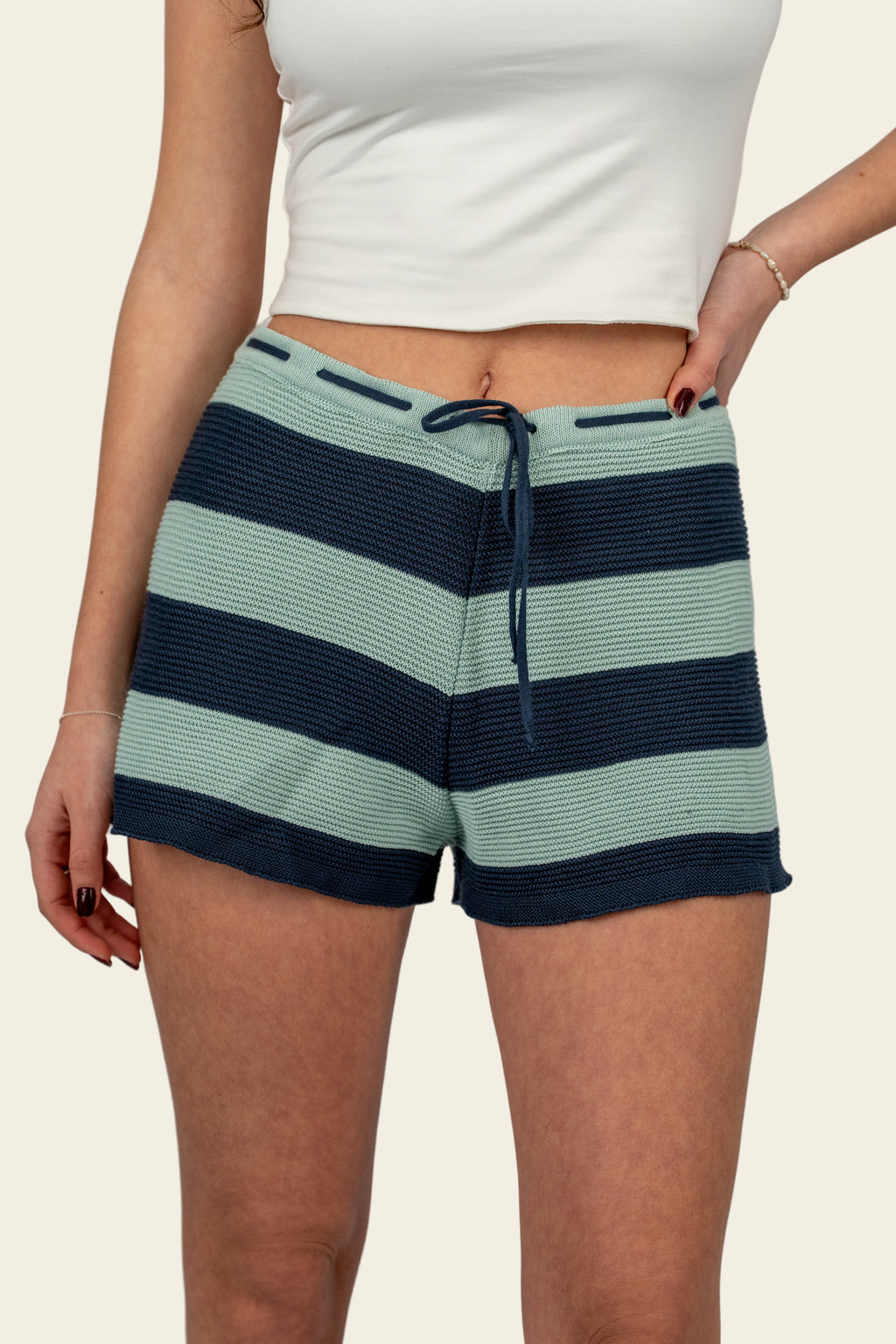 Berry Striped Shorts