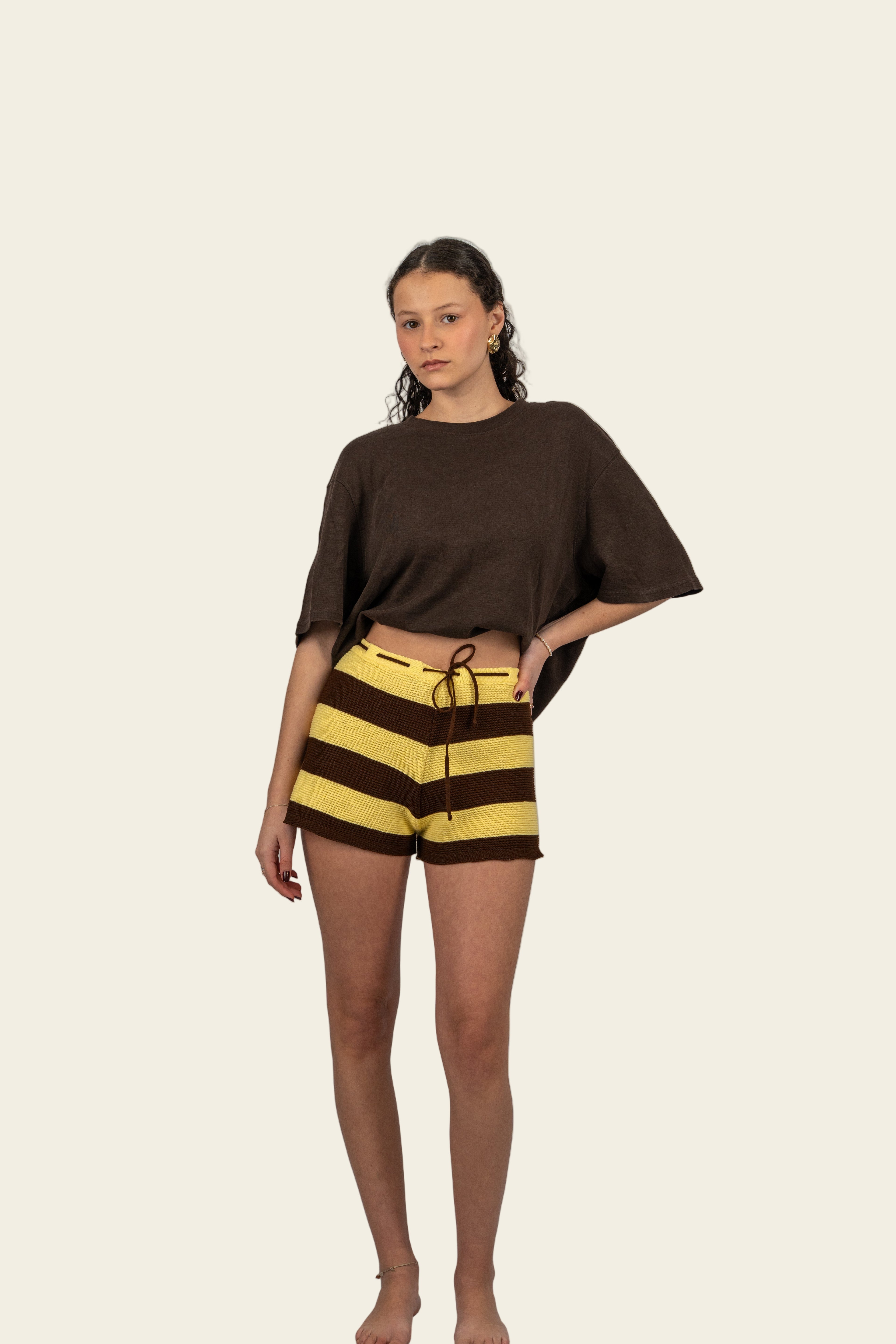 Honey Coco Striped Shorts
