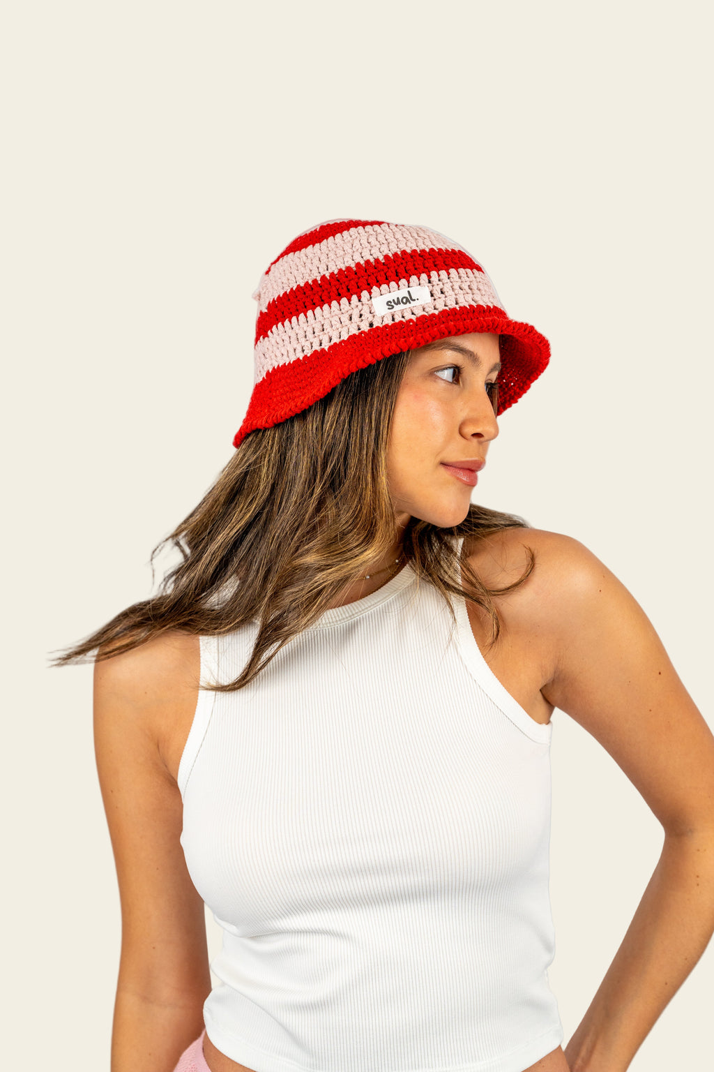 Cherry Pop Striped Hat