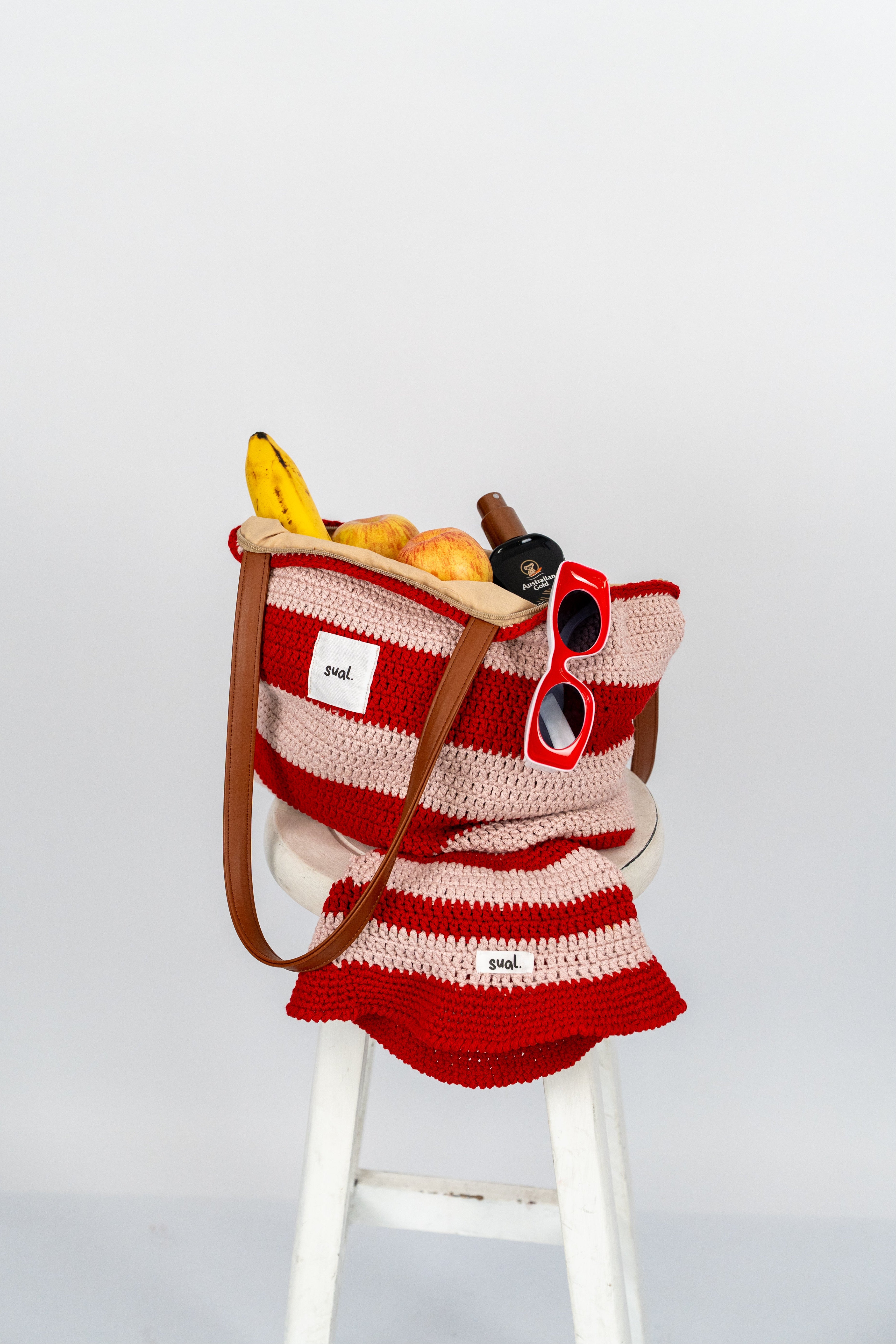 Cherry Pop Striped Bag